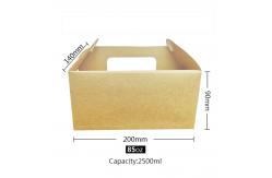 China Disposable Salad Paper Food Containers Biodegradable With Handle supplier