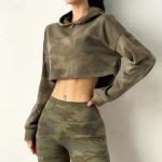 Casual Long Sleeve Lightweight Athletic Hoodie Woolen Athletic Cropped Hoodie for sale