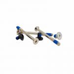 Custom Hexagon Dispensing Screws Coated With Blue Glue Bolts Anti-Oil for sale