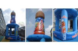 China Advertising Bottles Inflatables With Booth , Inflatable Display Booth supplier