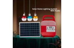 China 940540900 9W 3PCS Bulbs Solar Home Lighting System With FM Radio supplier