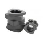 Bimetallic Extruder Screw Element for Wood Plastic Extruder for Twin Screw Extruder for sale