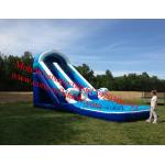 giant inflatable pool big wave water slide for adult children inflatable pool with slide for sale