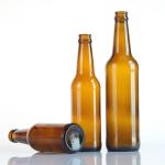 200ml Brewing Breakaway Amber Glass Beer Bottle Soda Lime With Crown Cap for sale