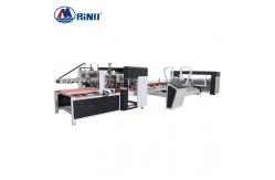 China Corrugated Paperboard Carton Box Folder Gluer Machine PLC Control supplier