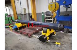 China CRS-20T-Screw Adjustable Welding Rotator Rubber Roller Wheels supplier