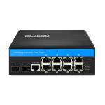 8 Port PoE Managed Switch L2 Fiber Optic Manageable Gigabit Rugged Network DIN Rail for sale
