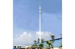 China High Mast Galvanized Steel Tubular Pole 35m Self Supporting supplier