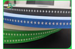 China Black Drinking Straws Five Stars Pattern Printed Straw Paper Roll Paper Material supplier