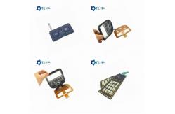 China PET Circuit Silicone Rubber Keypad Membrane Switch 3M Adhesive Matte Surface supplier
