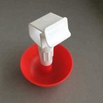 Orange PP Quail Nipple Drinker 22x22mm Broiler Drinking Nipple for sale