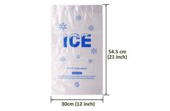 China Disposable 10lb 25lb Ice Lolly Plastic Bags , Reusable Ice Pop Pouch supplier