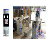 Workplace Entry Tripod Turnstile Gate Non Contact Face Recognition With Body Temperature Measure for sale
