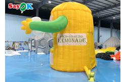 China Stand Outdoor Tent Inflatable Lemonade Booth With Air Blower For Promotion supplier