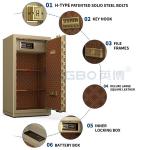 H1200mm Dual Alarm Electronic Safe Box For Office Security for sale