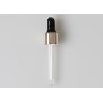 18mm Neck Bottle Dropper Cap , Glass Oil Dropper Aluminum Collar for sale