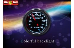 China Universal Auto Digital Voltmeter / Circle Gauge New Condition Easy Installation supplier