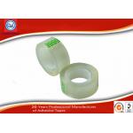 Yellowish transparent Easy Tear 12mm BOPP Stationery Tape For Art School Student
