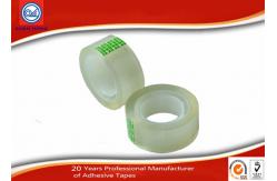 China Yellowish transparent Easy Tear 12mm BOPP Stationery Tape For Art School Student supplier