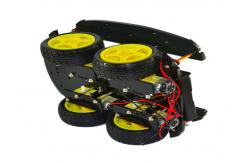 China 2 Layer 4WD Arduino Car Robot , Smart Car Chassis Four Wheel Drive supplier