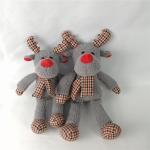 X'Mas Christmas Plush Toys Cuddly Plush Presents Stuffed Christmas Deer Toys for sale
