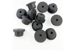 China Custom Silicone Molded Rubber Parts Black Silicone Plug supplier