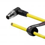 Alvin's Cables M8 5-Pin B-Code Male to Flying Lead I/O Cable for Cognex in-Sight Micro 2000, Trigger Strobe Cable for Vision System Industrial Automation, High Flex Right Angle,10m/32.8ft for sale