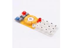 China Silkscreen Printing Conductive Custom Silicone Rubber Keypads supplier