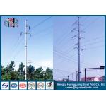 35KV Double Circuit Suspension Type Tubular Steel Pole Galvanized for sale