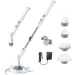 OEM Power Cordless Electric Scrubber Brush 13W 4000mah With 4 Replaceable Head for sale