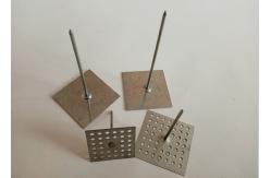 China Galvanized Steel 2 Inch Metal Insulation Hangers With Perforated Base supplier