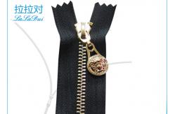 China Practical Light Gold Teeth Purse Zippers Meet Modern Design Metal Wallet Zips supplier