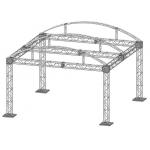 6082-T6/6061-T6 Aluminum Alloy Ground Support Truss For Outdoor Stage for sale
