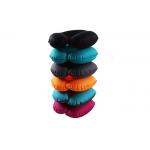 Colorful Inflatable Neck Pillow , U Shaped Neck Pillow Pressure Dispersing for sale