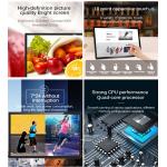 Thin Closed Frame Interactive Screen Display Plastic Metal Housing Optional