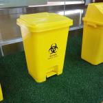 Rectangular Hospital Foot Pedal Garbage Bin Stepping Trash Can Waste Dustbin