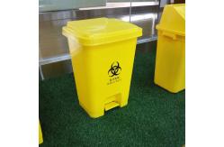China Rectangular Hospital Foot Pedal Garbage Bin Stepping Trash Can Waste Dustbin supplier