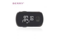 China Black Fingertip Pulse Oximeter Vertical Screen Removable Battery supplier