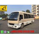 In stock Brown Comfortable  Seats For Sale and White Color Bus Used Toyota Coaster Bus New Come for sale