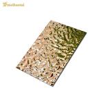 ASTM Cold Roll Stainless Steel Sheet Water Wave Metal Plate Mirror Finish for sale