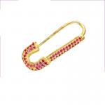 U Shaped Rhinestone Hoop Earrings Earrings Stud Paper Clip OEM ODM for sale