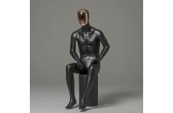 China Full Body Electroplated Face Model Male Fiberglass Mannequin With Head supplier