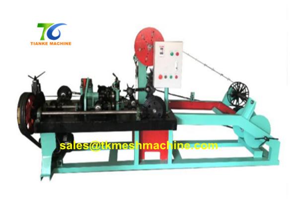 Double 3.0kw Barbed Wire Fencing Machine Positive Negative Twist 3 Phase