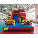0.55mm PVC Commercial Inflatable Slide Crazy Car Bounce House for sale