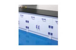 China White Polypropylene Lab Bench Laboratory Table With Epoxy Resin Table Top supplier