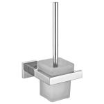 Sus304 Chrome Decorative Toilet Brush Holders Set Wall Mounted for sale