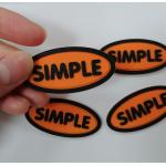 Eco Friendly 3D Badge PVC Silicone Rubber Labels Heat Transfer Customized
