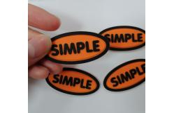 China Eco Friendly 3D Badge PVC Silicone Rubber Labels Heat Transfer Customized supplier