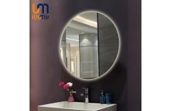 China Replaceable Round Backlit Bathroom Mirror Fog Resistant For Hospitality Industry supplier
