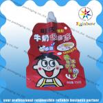 Plastic Stand Up Spout Pouch Packaging Biodegradable For Milk for sale